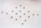Other 32 Silber 1mm Stick on Stein Fake Nasenstecker Aufkleber Silber Stein Runde Bindis Selbstklebende Gesicht Juwelen, 32 Count (Pack of 1), Stein