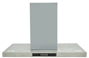 Festnight Cappa Aspirante da Cucina a Isola design acciaio inox con Display LCD 90cm