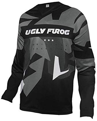 UGLY FROG Bike Wear MTB Designs Blocks Motocross/Downhill Jersey Trikot MX Enduro Offroad Gelände Quad Cross Erwachsene