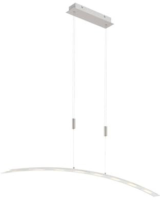 Lindby LED Manon (Modern) in Alu aus Glas (8 flammig,) Wohnzimmerleuchte