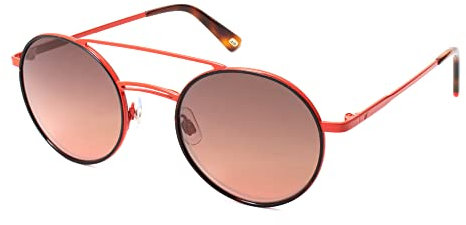 Web Unisex-Erwachsene WE0233 66F 50 Brillengestelle, Rot (Rosso LucMarrone Grand), 50.0