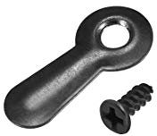sourcing map 50Stk.Rahmendrehknopf 3/4 Metall geriffelt mit Schrauben (Schwarz)