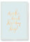 Grafik-Werkstatt 63765 Notizheft groß | 52 Blatt liniert mit Steppheftung | Kupferschnitt| Work Hard Dream Big | 17 x 24 cm, Mint