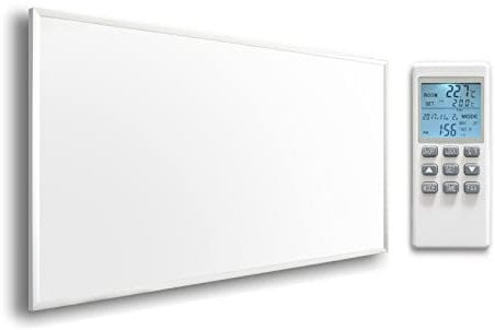 Byecold Infrarotheizung mit Thermostat 900 Watt, Infrarot wandmontage Elektroheizung Energiesparende, Heizpaneel Elektrisch mit Energiesparend Überhitzungsschutz