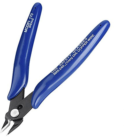 Yunir Utensile per pinze diagonali, tronchesi per Taglio Laterale Tagliafili per cesoie Spogliarello con Impugnatura in Gomma Antiscivolo per Stampante 3D, Lavorazione di Gioielli, ECC.