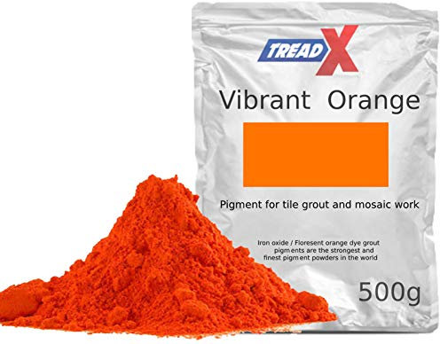 500 grams - Strong Vibrant Orange Grout Pigment for Mosaics Cement Dye Iron Oxide