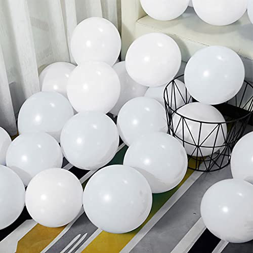 Yiran Weiße Luftballons - 30 Stück Latex 12,7 cm Kleiner Pastellballon Romantischer Ballon, Dekorationen für Überraschungsgeburtstagsfeiern, Hochzeiten, Babypartys, Valentinstag, Jubiläen & Feiern