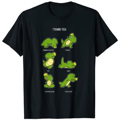 T-Rex Yoga lustiger Yoga-Trainer T-Shirt