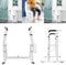 YRHome WC Aufstehhilfe Toilettengestell WC Stützhilfe Höhenverstellbar Toilettenstütze bis 200kg Stützgestell Haltegriff Bad Sicherheit Rahmen