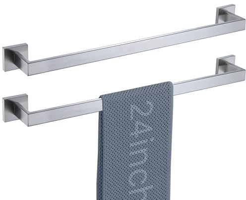 Zwei Stücke von 24 Badehandtuchstange LANC Spitzerei Badezimmer Doppelschicht Handtuchhalter Küche Handtuchhalter aus Edelstahl Wand Handtuchhalter A8804-6BN