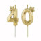Geburtstagskerzen Zahlen 40 mit Krone，3D Kerzen Geburtstag für Kuchen geburtstagsdeko, Geburtstag Kerzen Zahlen, Geburtstagskerzen Kinder für Partys, Hochzeiten, Firmenfeiern, Jubiläen (Gold, #40)