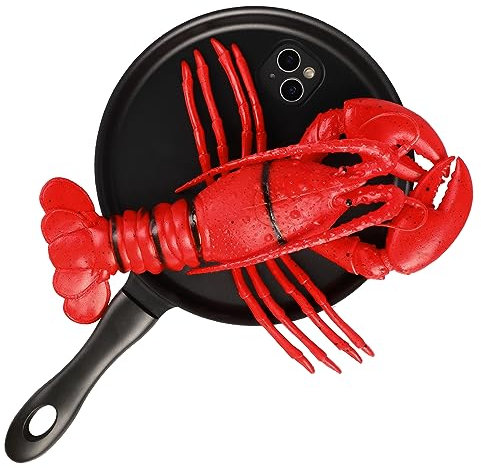TRADAY Frying Pan Phone Case for iPhone 13 Funny Lobster Skillet Phone Case Novelty Food Phone Case
