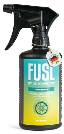FUSL Felgenreiniger Premium 500ml – Für Stahl-, Chrom-, Alufelgen - Auto, Motorrad & LKW - Felgenputzmittel mit aktivem Schmutz-Indikator & Säurefreie Formel - Made in Germany