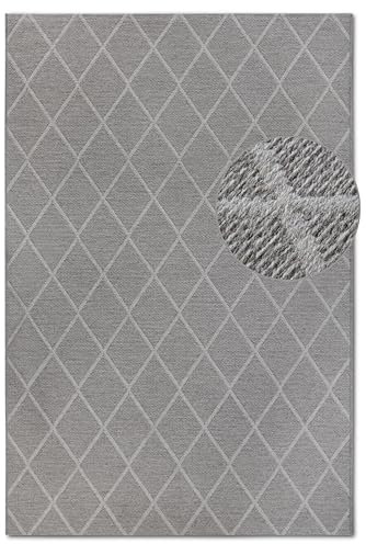 Villeroy & Boch Wollteppich Maria - Natur Wohnzimmerteppich - Schurwolle & Natürlich - Boho Skandi Teppich Wolle für Wohnzimmer, Schlafzimmer, Esszimmer, Flur –Natur Beige Braun, 200x290cm