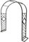 Schwer Rosenbogen Verzinkt Gartenbogen, Rosenbogen Aus Metall Stabil Für Kletterpflanzen Freistehend, Gartenbogen Gartenlaube, Rosengestell Torbogen (Grün, W180 X H230cm)