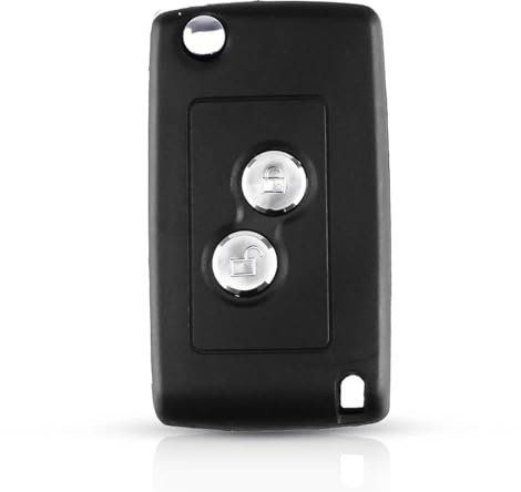 Protege Clef Voiture pour Peugeot pour 206 pour 207 pour 306 pour 406 2 Boutons clé à Distance Accessoires de Voiture pièces de boîtier Porte Clef