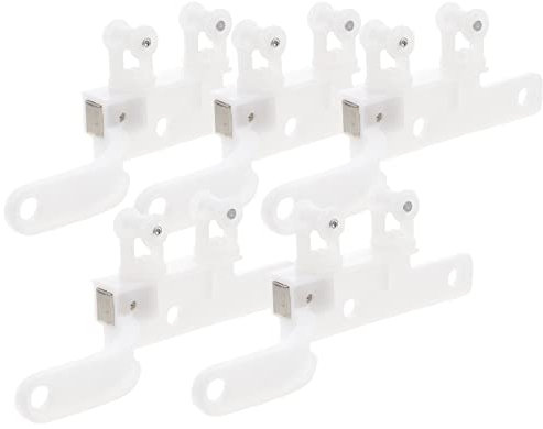 VINTORKY 5paare Magnet Vorhang Track Glider Rotation Elektrische Vorhang Schienenrolle Vorhangpulley Fenster Schlafzimmer Büro Restaurant