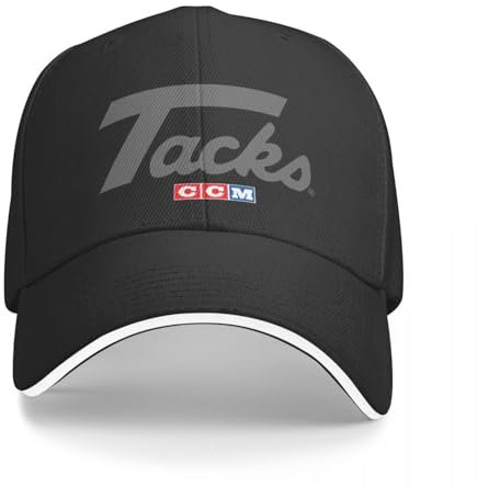 CWCMZDH Basecap Baseballkappe CCM Tacks Retro Eishockey Logo 2 Baseball Cap lustige Mütze Thermo Visier Visier Damen Herren