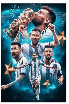 Generisch Fußballstar-Poster,Fußballstars Kunstdruck – Künstlerische Leinwand-Wanddekoration 40x60 cm(ohne Rahmen) (F)