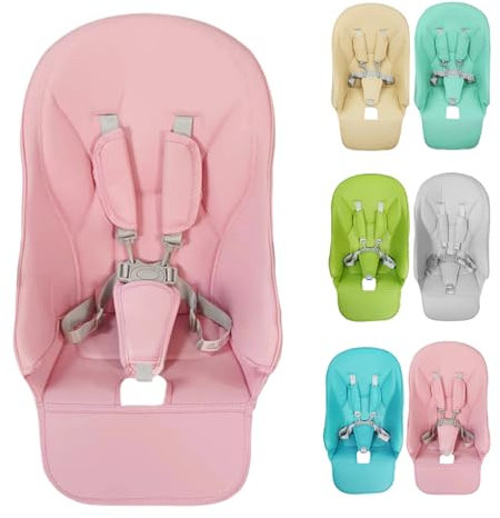 Wusideday Baby Hochstuhl Sitzbezug, PU Lederkissen Für Baby Fütterungssitze, Babys Esszimmerstuhl Sitzkissen PU-Leder Hochstuhl Sitzauflage Ersatzbezug Für Peg Peregos,Siesta Zero3,Baoneo,Kosmic Jané