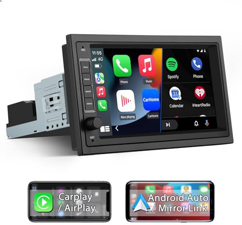 Hexinex 7 Pollici Autoradio 1 DIN con schermo Android 13 CarPlay & Android Auto 2+64GB