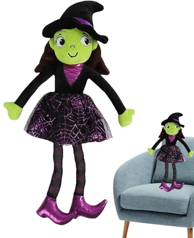 Generisch Halloween Hexen Puppe | Plüsch Hexenpuppe Für Kinder | Hautfreundliche Wohnaccessoires Für Sofa Kinderzimmer Büro Deko