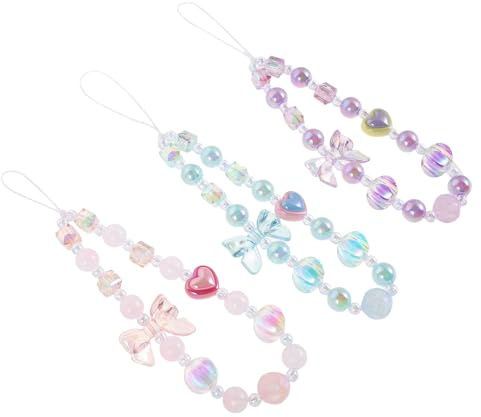 HEALSOPTHY 3Er Set Handy Anhänger Aus Kunststoff Mit Schleife Handy Charm Band Kamera Charm Band Bänder Schlüsselanhänger
