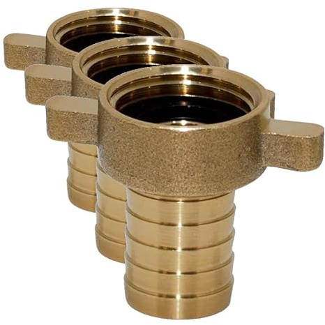Boutté – Nez de robinet femelle 20x27 pour tuyau Ø15 – Avec joint imperdable Or (Lot de 3)