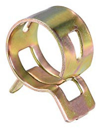 sourcing map 15mm 5/8inch Spring Band Type Action Fuel/Silicone Vacuum Hose Pipe Clamp Low Pressure Air Clip Clamp 10pcs