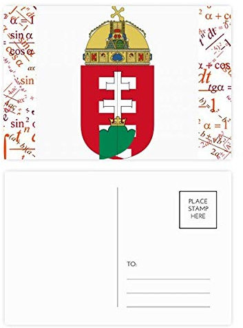 Ungarisches Europa-Nationalemblem-Formel, Postkarten-Set, Danksagungskarte, Versandseite 20 Stück