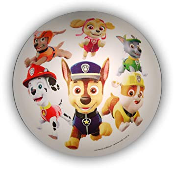 Deckenschale Paw Patrol, Kunststoff, E27 max 15 Watt, 36 cm Durchmesser, Kinderlampe, Kinderleuchte, Deckenleuchte, Marshall, Chase, Sky