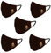 Garcotex, wiederverwendbare Gesichtsmaske, unisex, Schutz, waschbar, atmungsaktiv, Rauch-/Luftverschmutzungsschutz, für Fahrrad, Motorrad, Sport und Outdoor, 10 Stück, schwarz