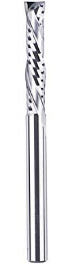 SpeTool Spiralnutfräser 6mm Schaft Kompression 32mm Schnittlänge Extra Lang Spiralfräser Nutfräser Up&Down VHM Schaftfräser Router Bit Langlochfräser Holz Fräser für Oberfräse CNC Fräser Holzfräser