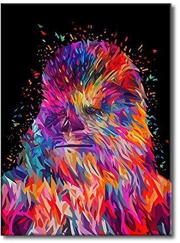 Shukqueen Malen nach Zahlen, DIY Ölgemälde für Erwachsene, Anfänger, Kinder, Feiertagsgeschenke, Ape, 16x20 Zoll (Ohne Rahmen)