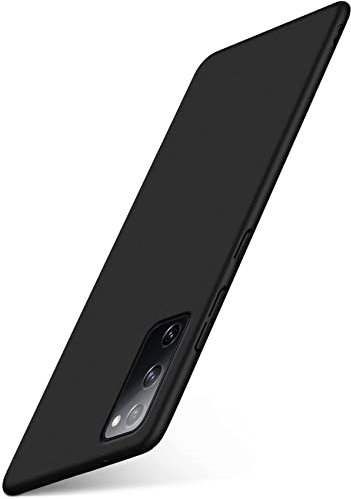 moex Alpha Case für Samsung Galaxy S20 FE/FE 5G Hülle Ultra Dünn, Schutzhülle mit erhöhtem Kameraschutz, Slim Cover Hardcase Backcover, Dünnste Handyhülle Minimalistisch, Matt Schwarz