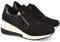 shoes&blues.es 53914-Zapatilla para Mujer, con Cuna, Cremallera de Adorno, y Cierre de Cordones, Primavera Verano 2021. Talla 40 Negro