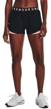 Under Armour Play Up 3.0 Shorts, Noir/Rose, S Femme