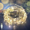 200 LED Luci Natalizie Bianco Caldo Con presa USB Led Stringa Luci Esterno Luci Stringa Esterno Cavo Trasparente per Natale Matrimonio Decorative Festa Interno Natalizie letto Camera Giardino