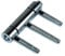 SN-TEC Haustürband, Türband 3-teilig für Holztüren WF C 1-20, Rolle 20mm, Stift 10mm, verzinkt (2 Stück)