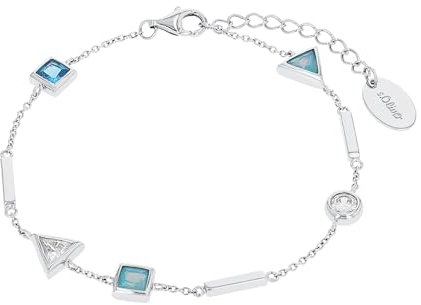 S.Oliver Damen-Armband 925er Silber 1 Zirkonia One Size 88640012