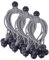 DEDC 50PCS Bungee Balls Grey 6inch, Marquee Toggles Heavy Duty, Tarp Bungee Cords, Canopy Tarp Tie-Downs Straps, Elastic Ties for Pavilions Camping Tents Cargo Tarpaulins Banner