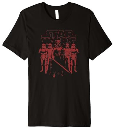 Star Wars Darth Vader and Stormtroopers Faded Poster Premium T-Shirt