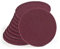 Wfix vello di levigatura con gancio e anello per levigatrici rotorbitali 150mm P120-180, medio grosso, rosso, 10 pezzi, spugna abrasiva, 150 mm