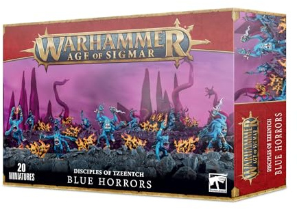 Games Workshop - Warhammer Age of Sigmar/40K - Disciples of Tzeentch/Chaos Daemons - Blue Horrors and Brimstone Horrors