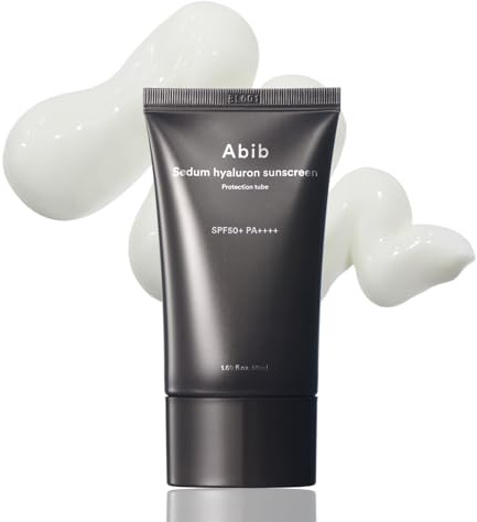 Abib Sedum Hyaluron Sonnencreme, 1,69 ml / 150 ml I Reef Safe Sonnencreme, nicht klebrig, leicht zu waschen, Allantoin zur Beruhigung der Haut, die weniger stressempfindlich ist