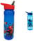 Marvel 1325 1698 Spider-Man Hero Reusable Water Bottle, polypropylene, Blue and red, 600ml & Stitch Water Bottle with Straw – Reusable Kids 600ml PP – Blue – Official Merchandise