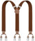 Dresime Hosenträger Herren Hosenträger für Hosen mit 6 starken Metallclips, Y-Rücken verstellbare Hosenträger Hosenträger Heavy Duty elastische Herren Hosenträger