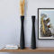 Montex Keramikvase, 40,6 cm, Bodenvase für Pampasgras, moderne Blumenvase, 40 cm, Schwarz, 2 Stück