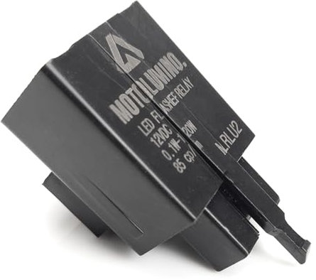 Aharon Motolumino Blinker Relais für Motorräder | Universal 12V LED/Halogen| Für mehrere Marken 2/3-Pin-Anschluss | LED-Blinkleuchten | LED-Lauflichtblinker | Blinkrelais | Blinkergeber