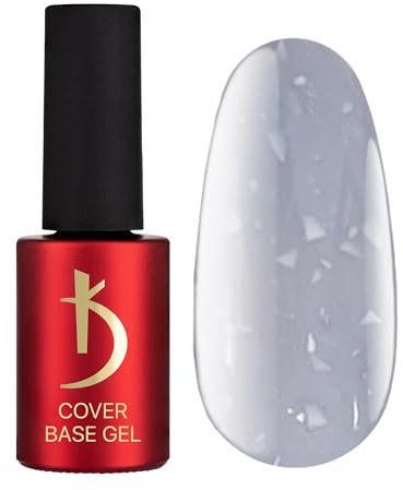 Kodi Professional - Esmalte Semipermanente - Lila Camuflaje Brilliante Copos - Esmaltes Semipermanentes para Uñas -7ml- Base Gel Cover Lilac Flakes - Base Coat - UV LED